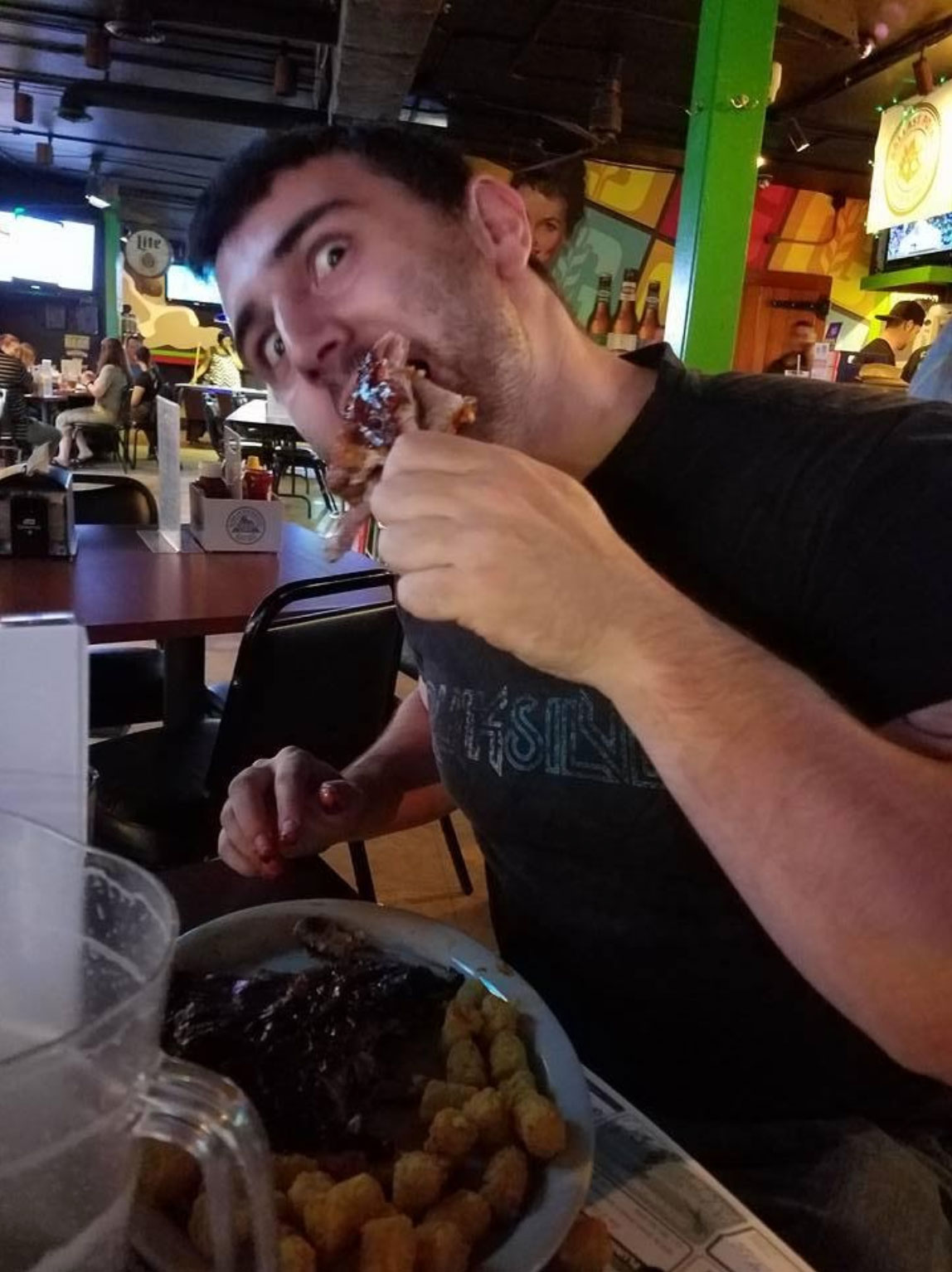 Brandon Taft Eating lots of food